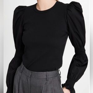 NWT Veronica Beard Jeans Fawn Top, black